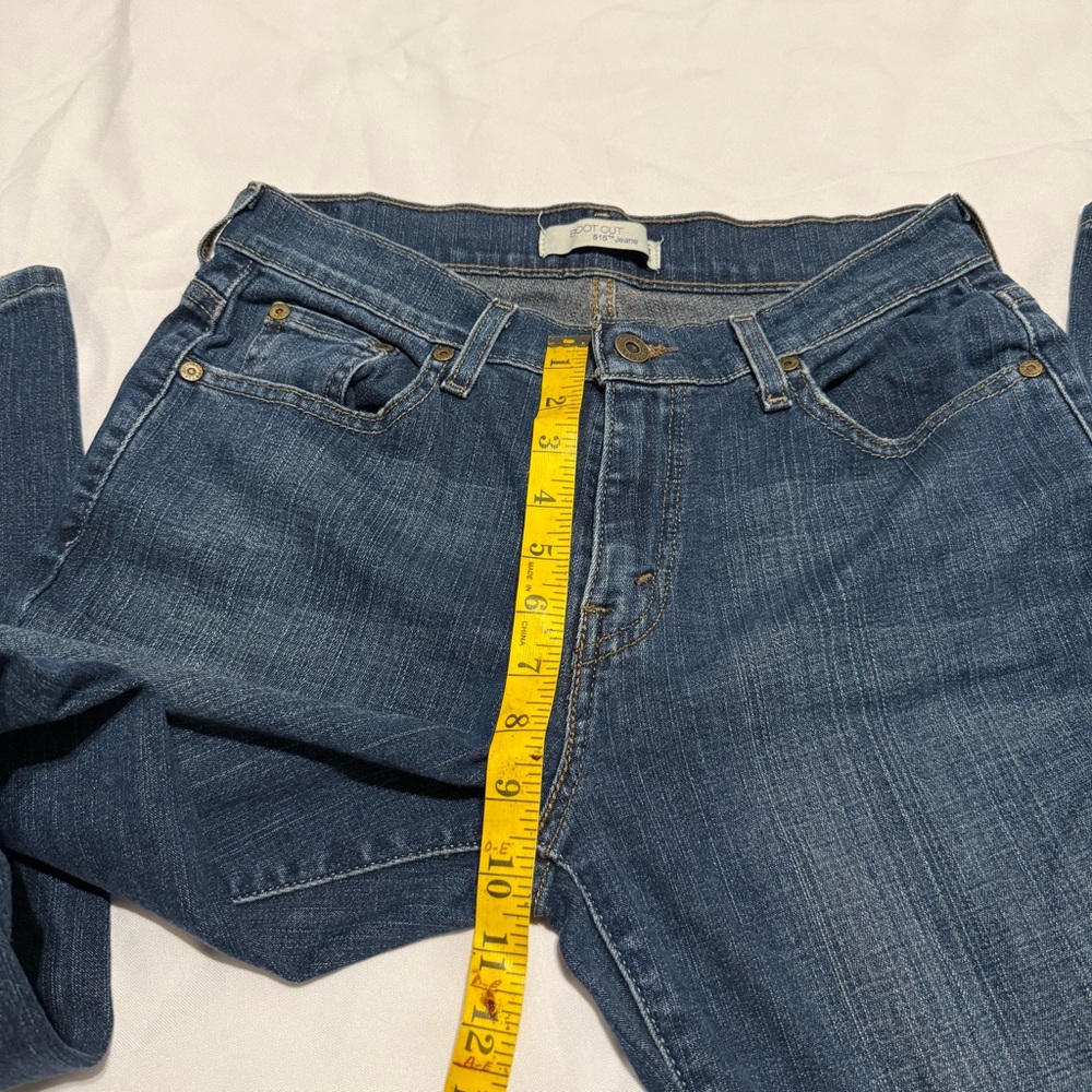 Women’s Levi's 515 blue Indigo Straight Jeans size 6 - Picture 15 of 16